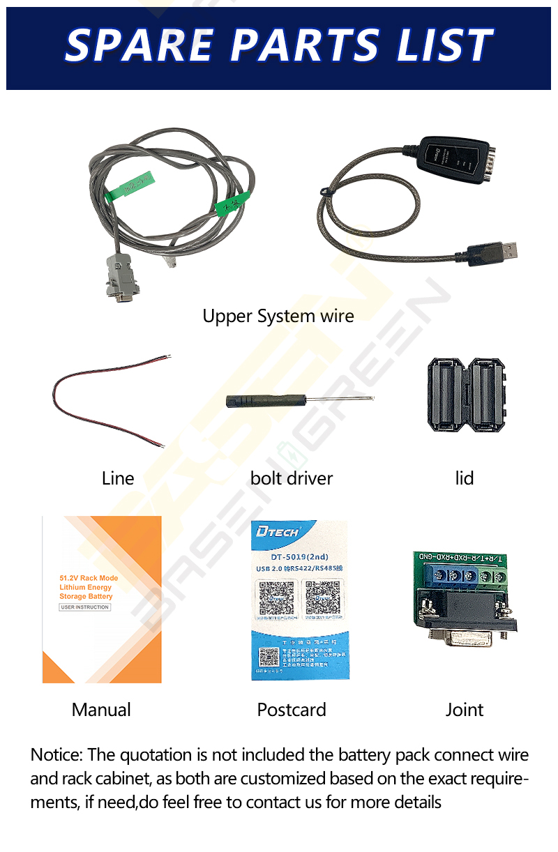 Basen 48V 100Ah LiFePO4 Battery Pack 6000 Times Cycles