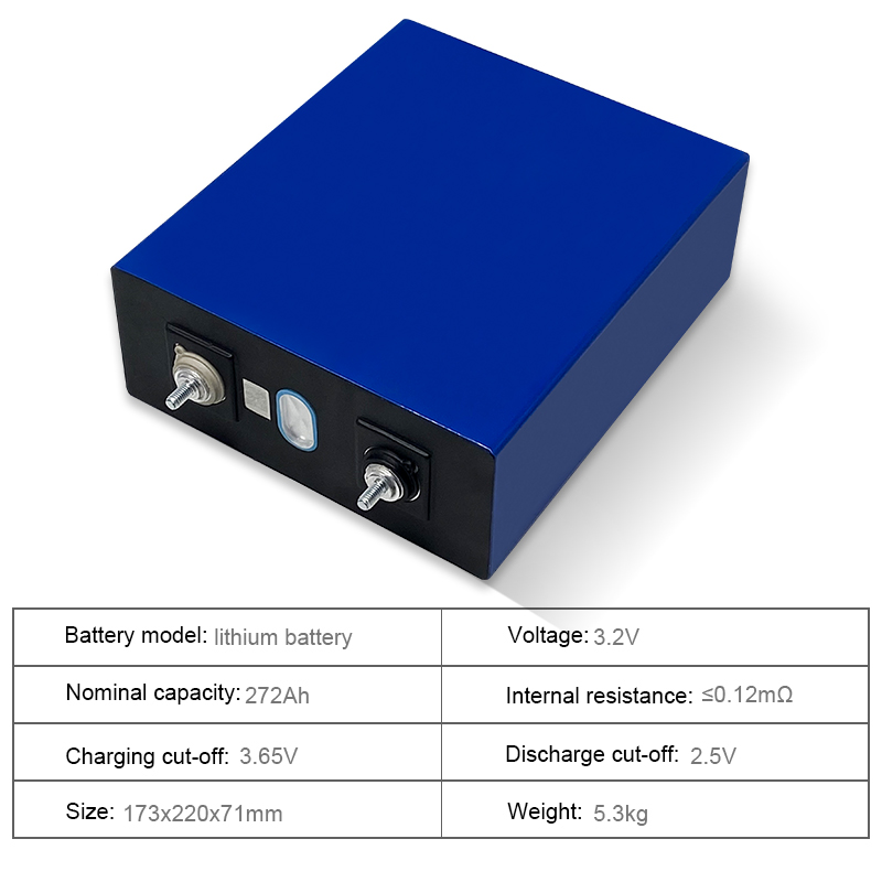 Eu Stock Fast Delivery 3.2V Lishen 272Ah 280Ah Lifepo4 Battery Cells Deep Cycles For Home Energy Storage