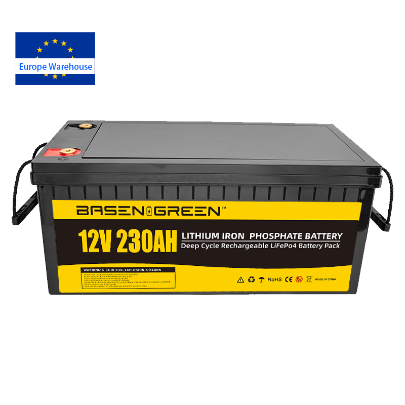 Eu Stock Fast Delivery Basen 12V 230Ah Lifepo4 Battery Pack Lithium Ion Cell 5000 Deep Cycles Times