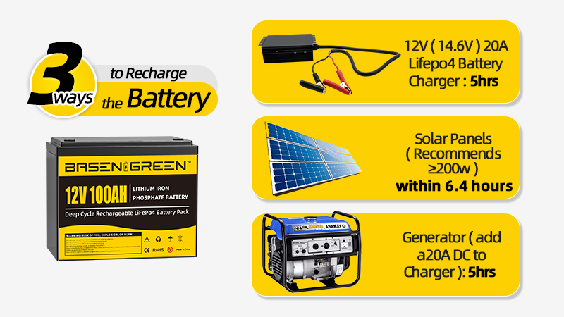 12V lifepo4 Battery Pack 5000 Cycles Times