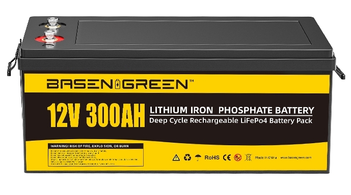 basengreen 12v 300Ah LiFePO4 Battery Pack