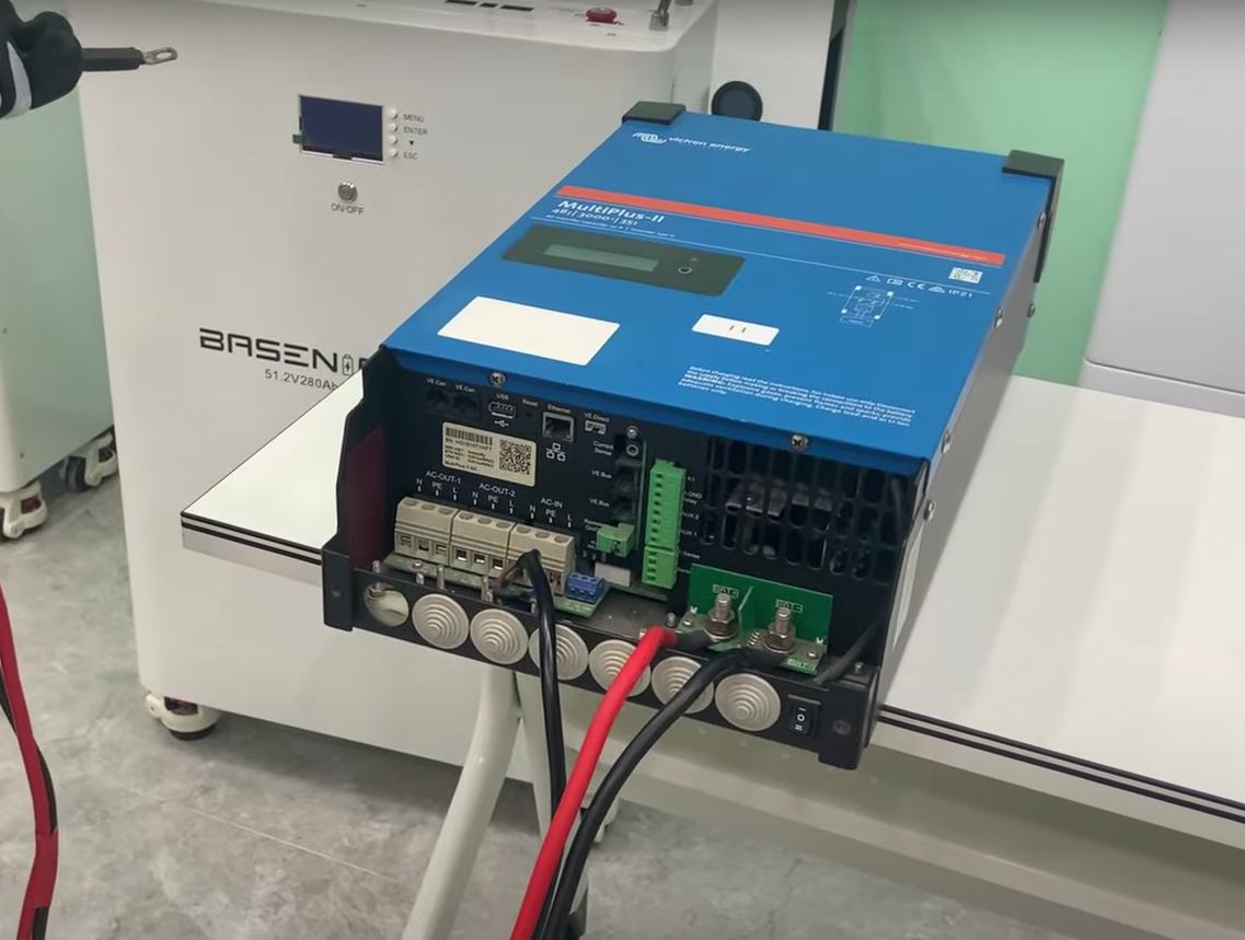 How to connect a Victron inverter