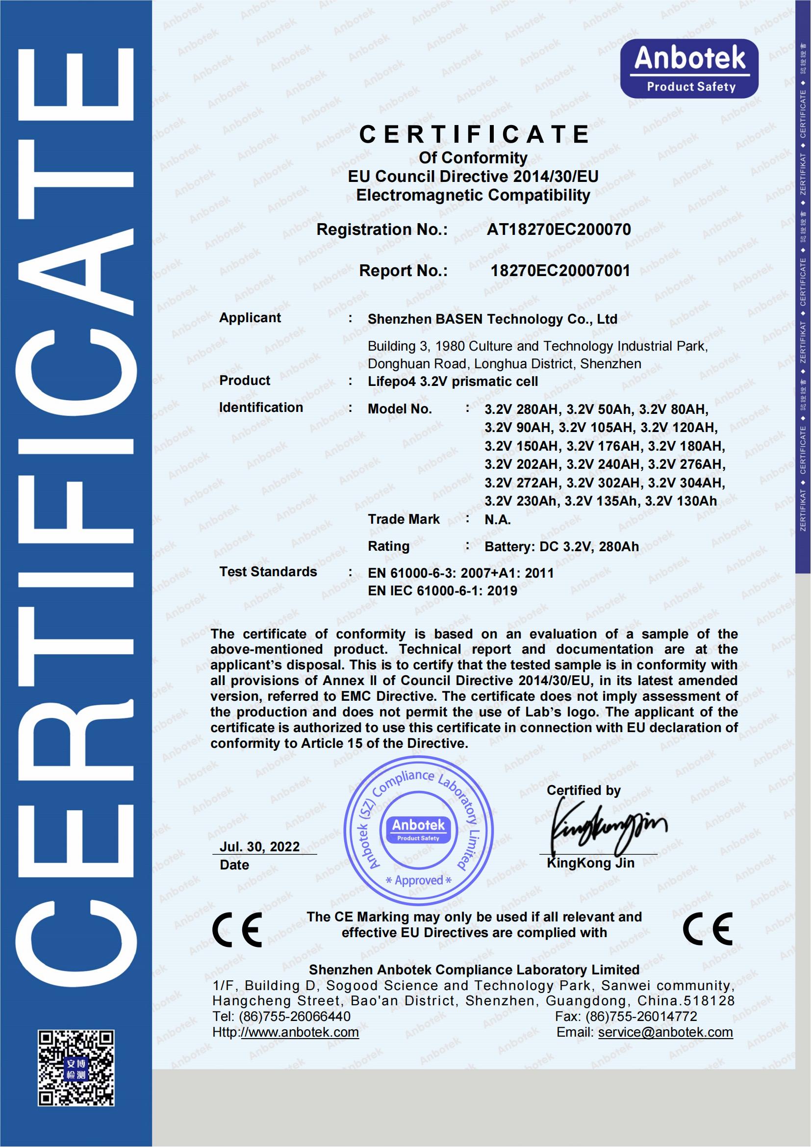 CE-3.2V Cells